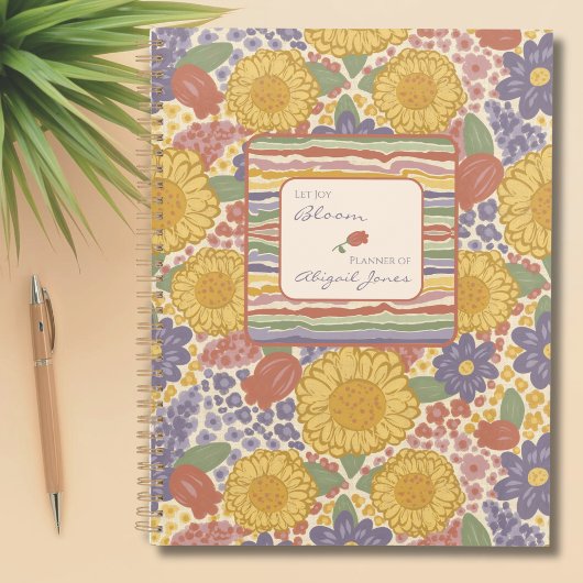 Let Joy Bloom – Personalized Floral Planner プランナー手帳