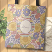 Let Joy Bloom – Personalized Floral Tote Bag  トートバッグ
