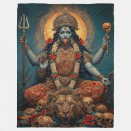 Let Kali Lead フリースブランケット