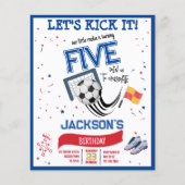 Let Kick It Rookieサッカー予算の写真誕生日 (正面)
