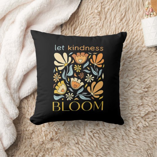 Let kindness bloom.  クッション (ブランケット)