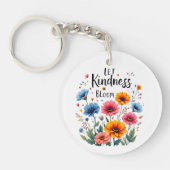 Let kindness bloom Acrylic Keychain キーホルダー (正面)