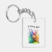 Let Kindness Bloom Floral キーホルダー (正面左)