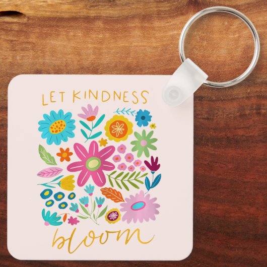 Let Kindness Bloom. Keychain キーホルダー (裏面)