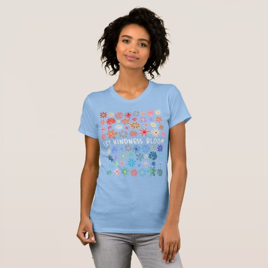 Let kindness bloom tシャツ (正面フル)