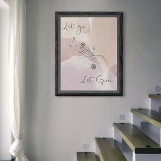 Let Let Let God Wall Art Poster ポスター