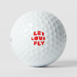 Let Love Fly | カントリークラブの赤い楽しい結婚式の引き出物 ゴルフボール