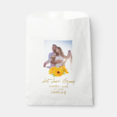Let Love Grow l Calendula Seeds Photo Wedding  フェイバーバッグ (正面)