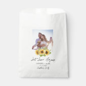 Let Love Grow l Sunflower Seeds Photo Wedding  フェイバーバッグ (正面)