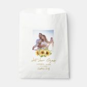 Let Love Grow l Sunflower Seeds Photo Wedding  フェイバーバッグ (正面)