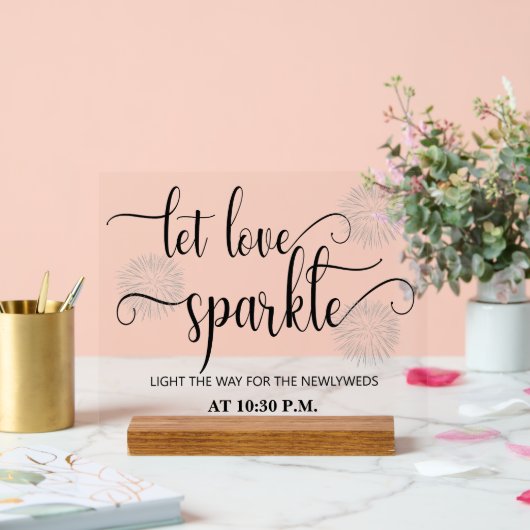 Let love sparkle ウェディング アクリルサイン (ウェディング)