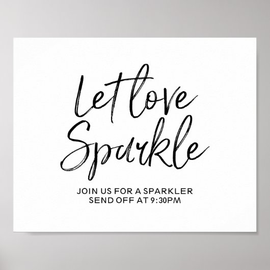 Let Love Sparkle 8x10 Sign ポスター (正面)