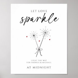Let Love Sparkle - Sparkler Sendoff カジュアル結婚's ポスター