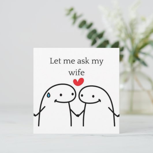 Let me Ask My Wife  招待状 (スタンド正面)