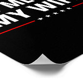 Let Me Ask My Wife - She Said No Funny Saying Vint ポスター (角)