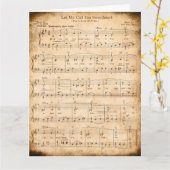 Let Me Call You Sweetheart Sheet Music Valentine   カード (黄色い花)