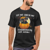 Let Me Check My Dachshund Halloween Tシャツ (正面)