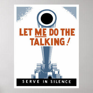Let Me Do The Talking! Serve In Silence ポスター