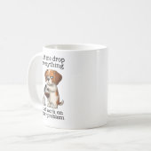 let me drop everything and work on your problem コーヒーマグカップ (正面左)