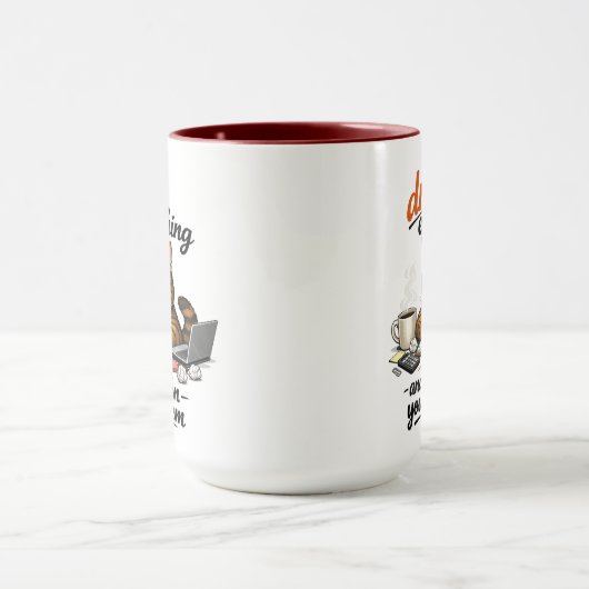 Let Me Drop Everything Cat マグカップ (中央)