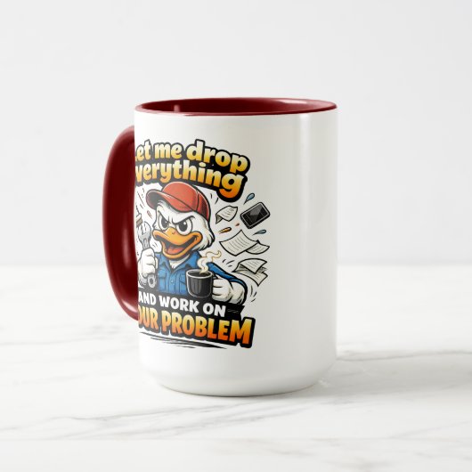 Let Me Drop Everything duck マグカップ (正面左)