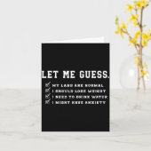 Let Me Guess My Labs Are Normal Lose Weight Check カード (黄色い花)