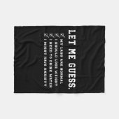 Let Me Guess My Labs Are Normal Lose Weight Check フリースブランケット (正面(横))