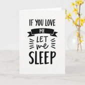Let Me Sleep Funny Love Card カード (黄色い花)