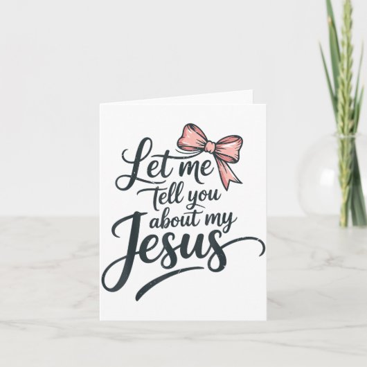 Let Me Tell You About My Jesus Girls Christian Tod カード (正面)