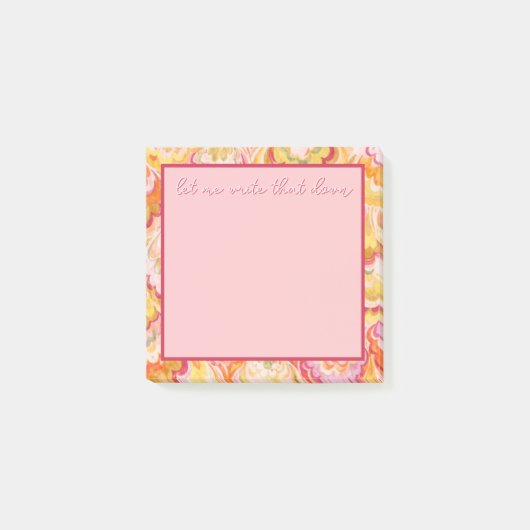 Let Me Write That Down Post-It Notes ポストイット (正面)