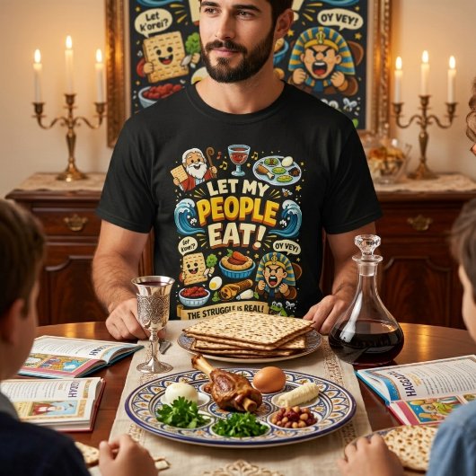 Let My People Eat Funny Passover Seder Graphic Tシャツ