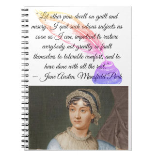 “Let other pens dwell on" Jane Austen quote ノートブック