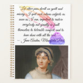 “Let other pens dwell on" Jane Austen quote プランナー手帳 (正面)