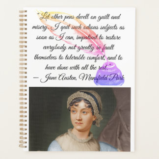 “Let other pens dwell on" Jane Austen quote プランナー手帳
