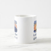 Let Peace Be Your Posture 山の日の入り  コーヒーマグカップ (中央)