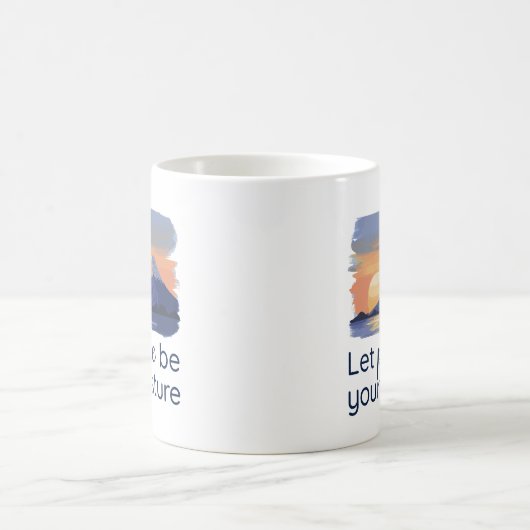 Let Peace Be Your Posture Mountain Sunset コーヒーマグカップ (中央)