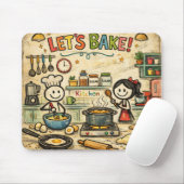 Let’s Bake! Kitchen Mousepad マウスパッド (マウス)