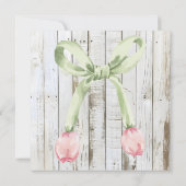 Let’s BBQ Baby Shower Invitation • Gingham Baby-Q  (裏面)