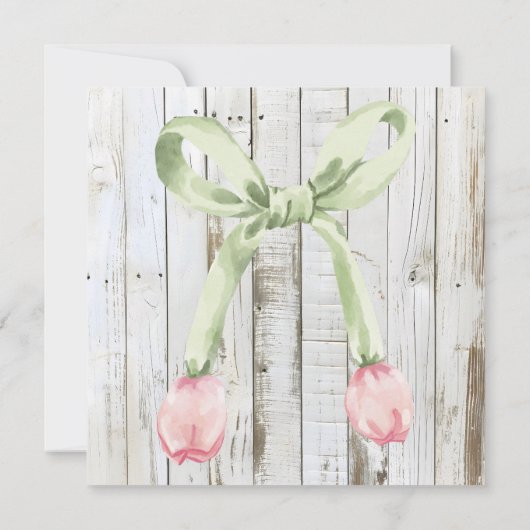 Let’s BBQ Baby Shower Invitation • Gingham Baby-Q  (裏面)