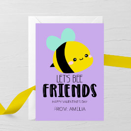 Let’s Bee Friends Kids Valentine Card ノートカード