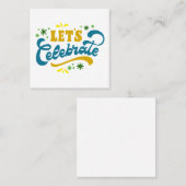Let’s Celebrate | Festive Party Design スクエア名刺 (正面/裏面)