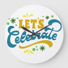 Let’s Celebrate | Festive Party Design ラージ壁時計