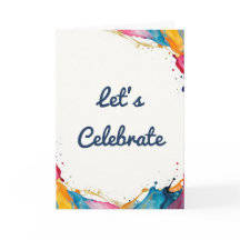 Let’s Celebrate Greeting Card 