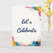 Let’s Celebrate Greeting Card  カード (黄色い花)