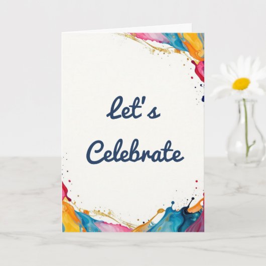 Let’s Celebrate Greeting Card  カード (小さな植物)