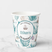 Let’s Celebrate Nautical Birthday Name & Age 紙コップ (正面)