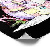 Let’s Chill Snowman Christmas Coffee Cute Holiday ポスター (角)