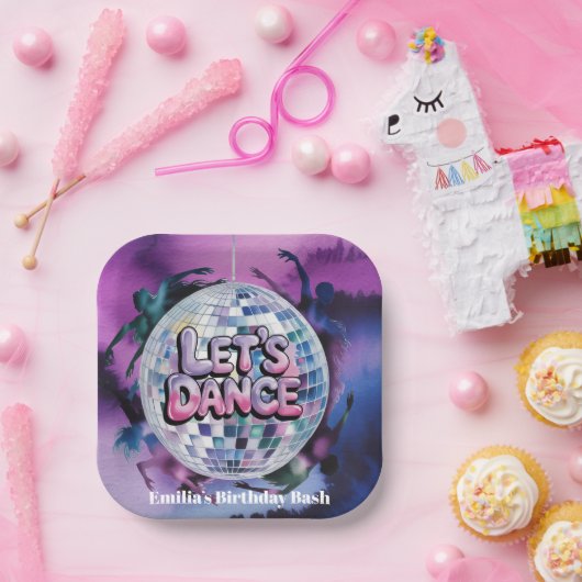 Let’s Dance Birthday Party Bash ペーパープレート (パーティー)