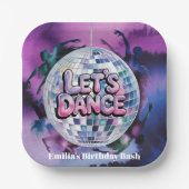 Let’s Dance Birthday Party Bash ペーパープレート (正面)