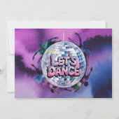 Let’s Dance Birthday Party Bash 招待状 (正面)